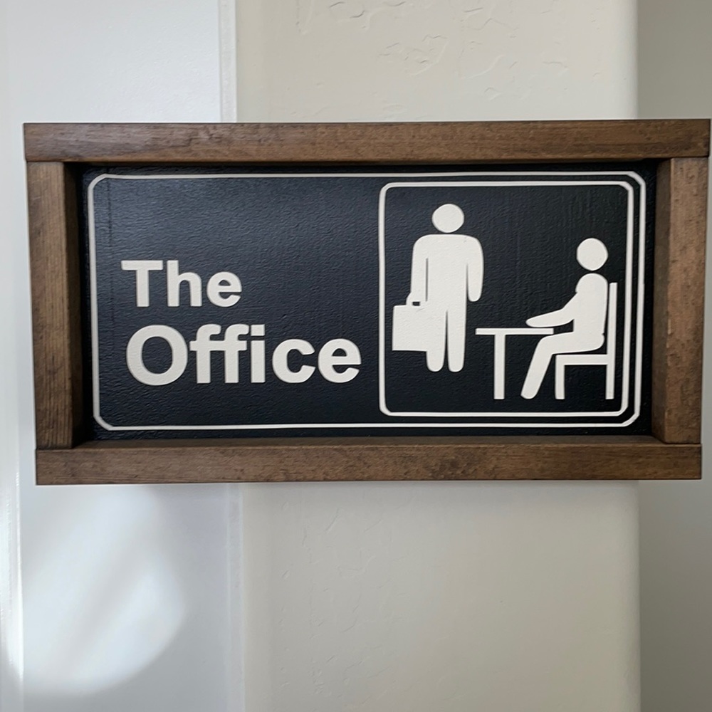 Handmade The Office wood sign